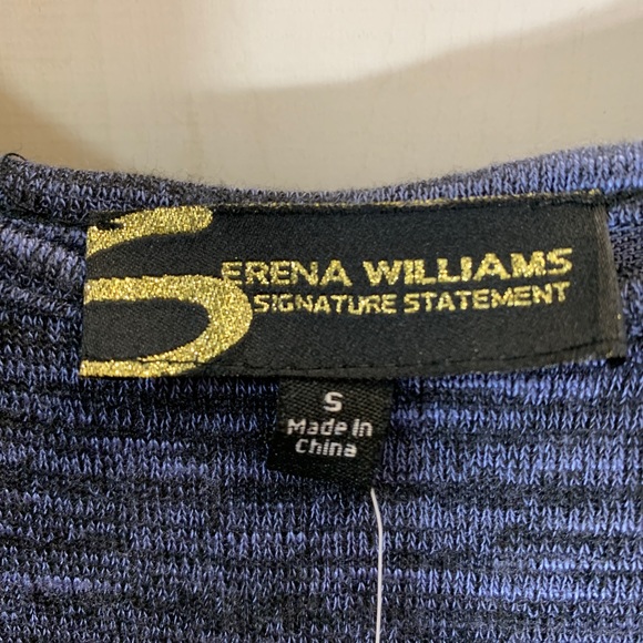 NWT Serena Williams Blue Heathered Top S - Picture 3 of 4